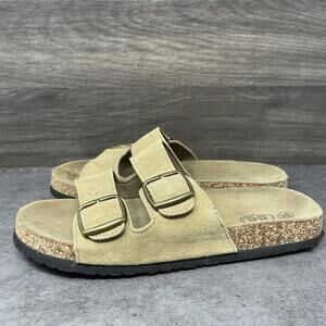 Route 66 Sandals Mens Size 10 Brown Strap Suede Walking Slide